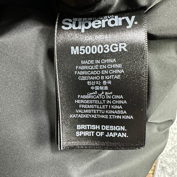 Superdry Men Small Mountain Squad Camo Puffer Jacket Hooded Yellow - Picture 13 of 14